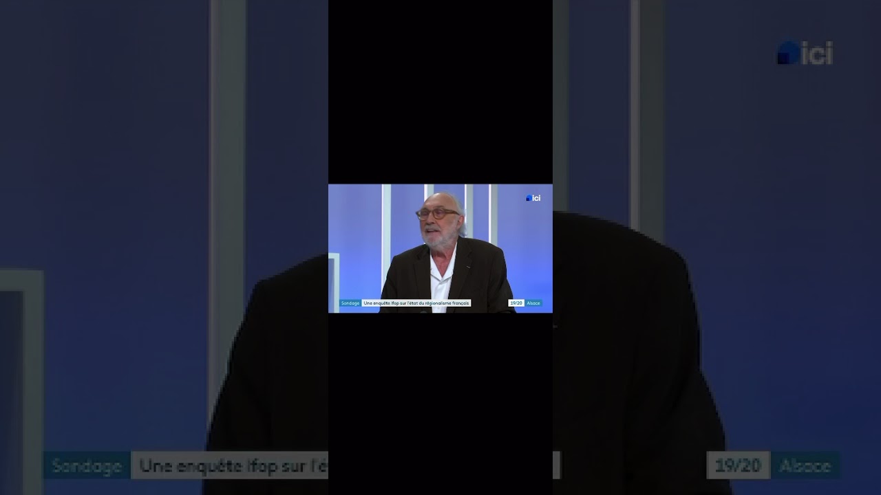 19/20 Alsace sur le sondage IFOP 