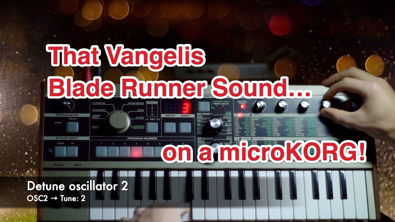 Blade Runner Sound — on microKORG!