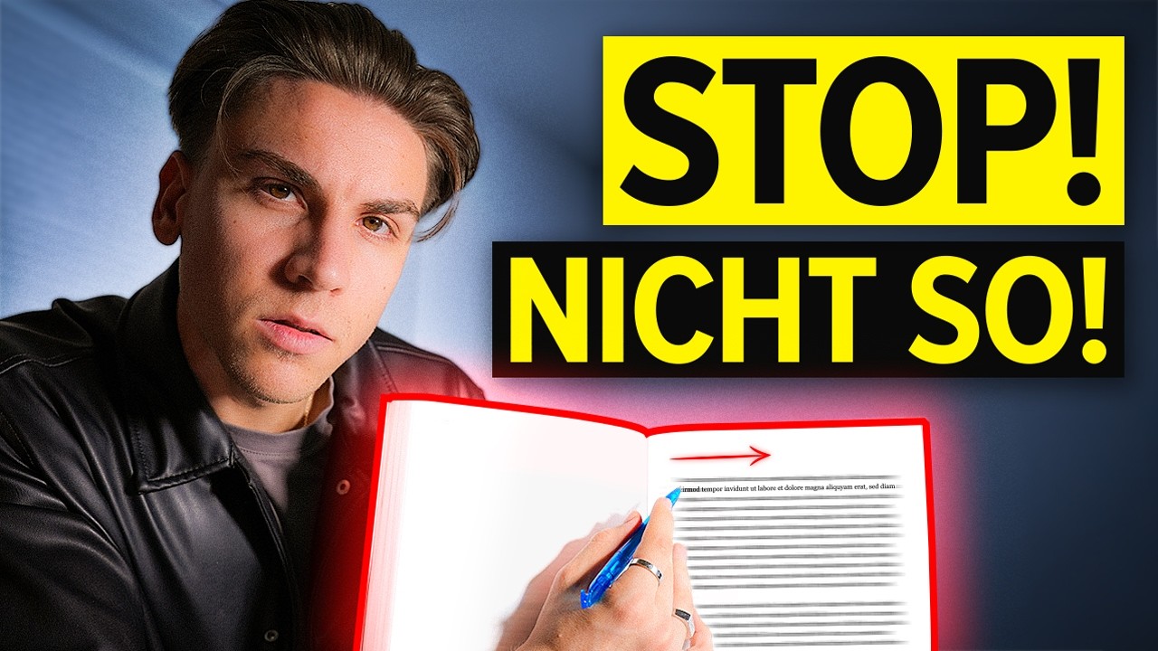 Lernst du so? Dann schadest du deinem Gehirn!