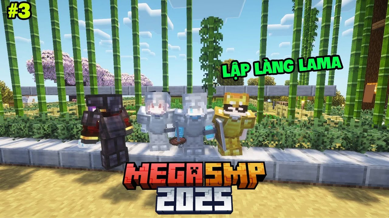 Yuki Thành Lập Làng LAMA, Hợp Tác Với Ben Và Sự Bất Ổn Của Server || Minecraft Mega SMP 2025 Tập 3