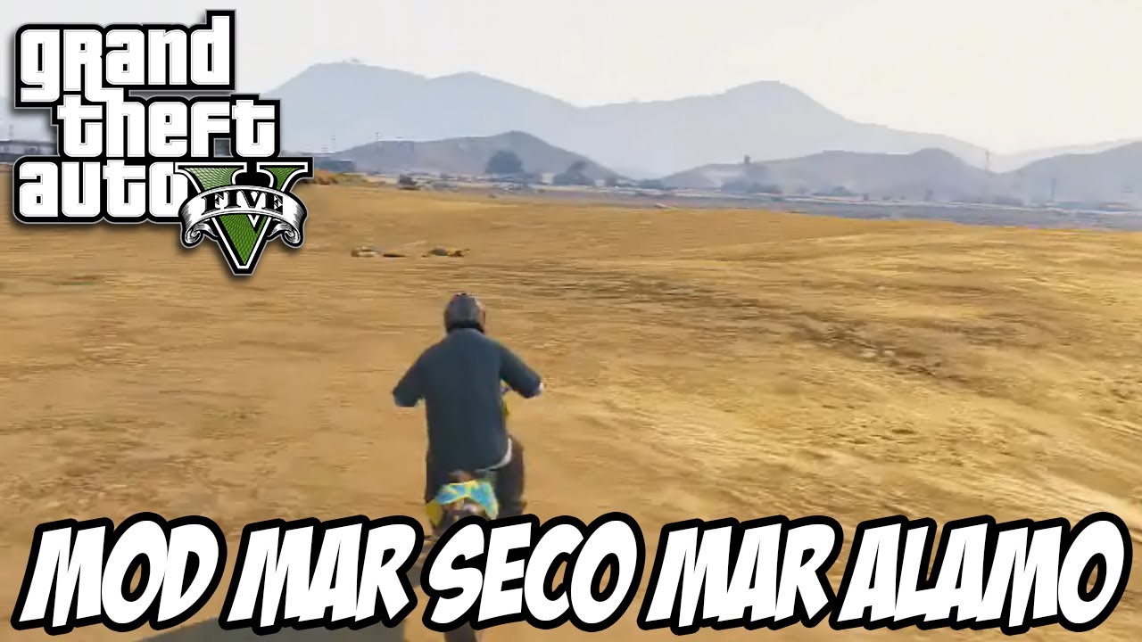 GTA V - MOD MAR SECO Explorando o Mar Alamo e achando Easter Eggs