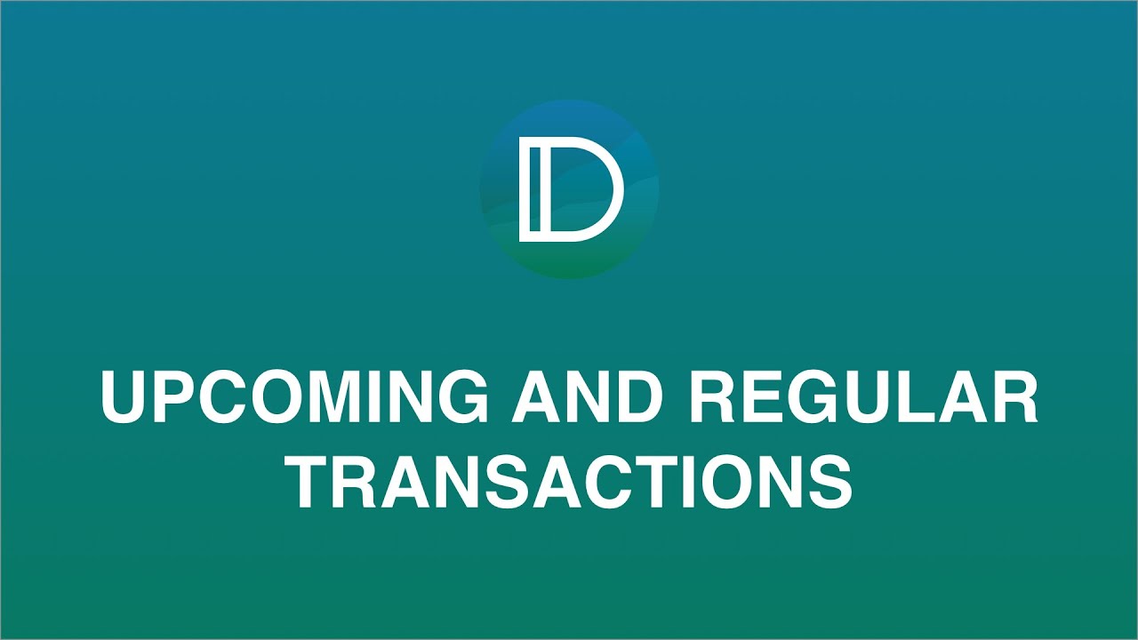 ACCOUNT BOOK | Upcoming & Repeated Transactions