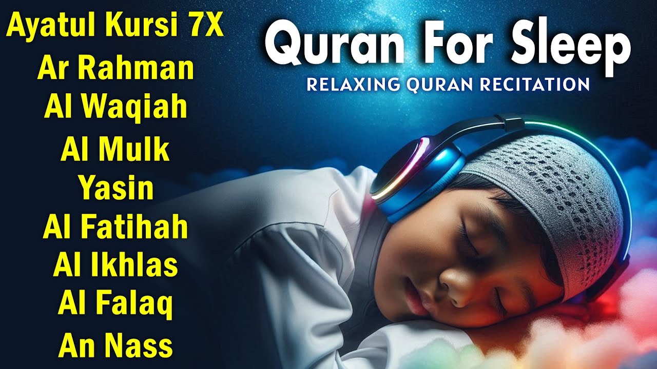 The Best Surah For Sleeping And Your All Problems Solve | Relaxing - Holy Quran