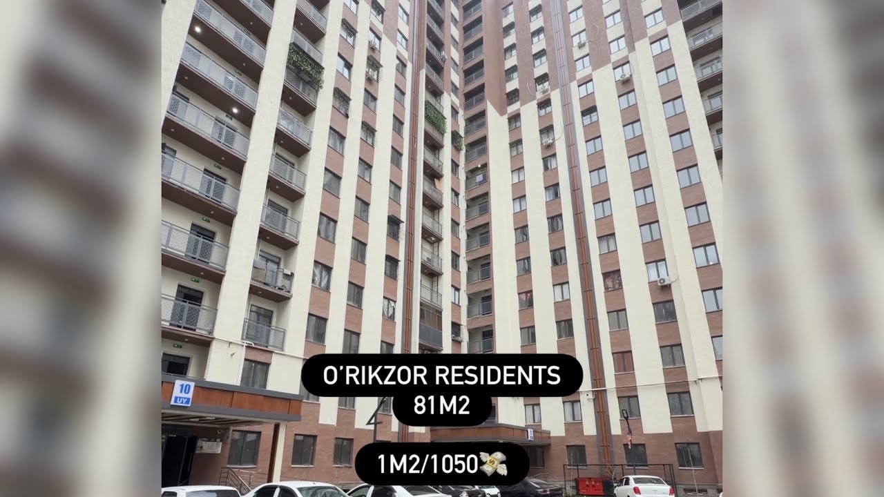 O’rikzor Residents 3 xona 81m2 / 1 qavat✅