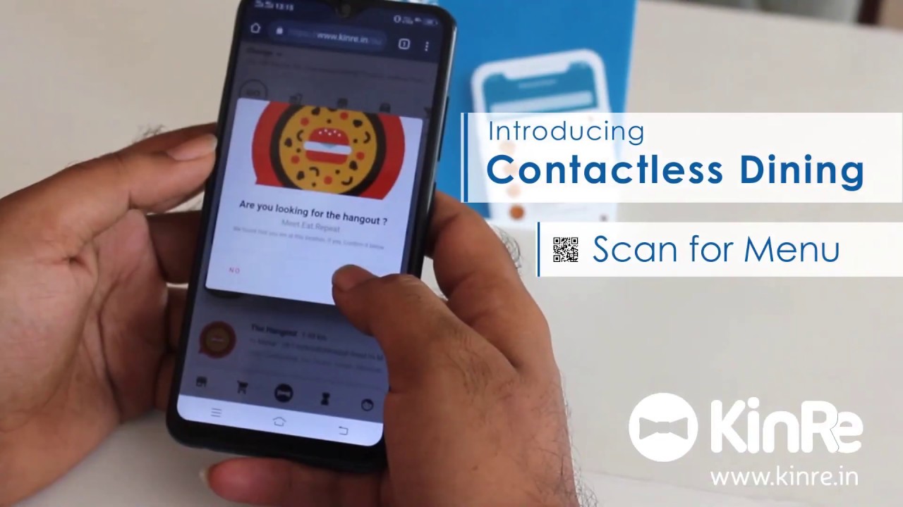 Switch Your Restaurant into Contactless Dining with KinRe,  #Digital Menu #restaurants #QRmenu.