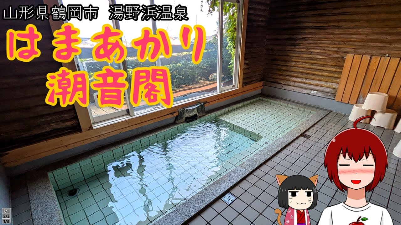 （※閉業しました）【宿泊】山形県鶴岡市・湯野浜温泉の潮騒とねこちゃんに癒される宿でまったり【はまあかり潮音閣】