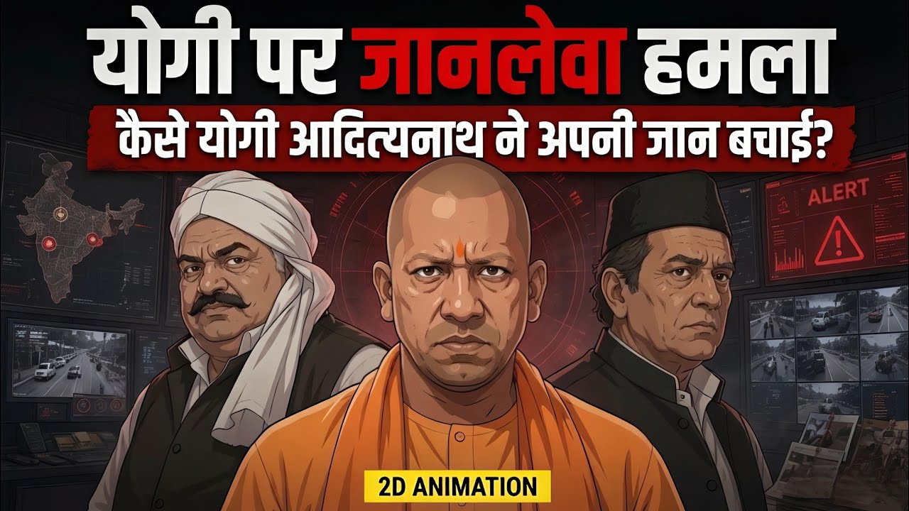 The Untold Escape of Yogi Adityanath from an Assassination Attempt | 2D Animation