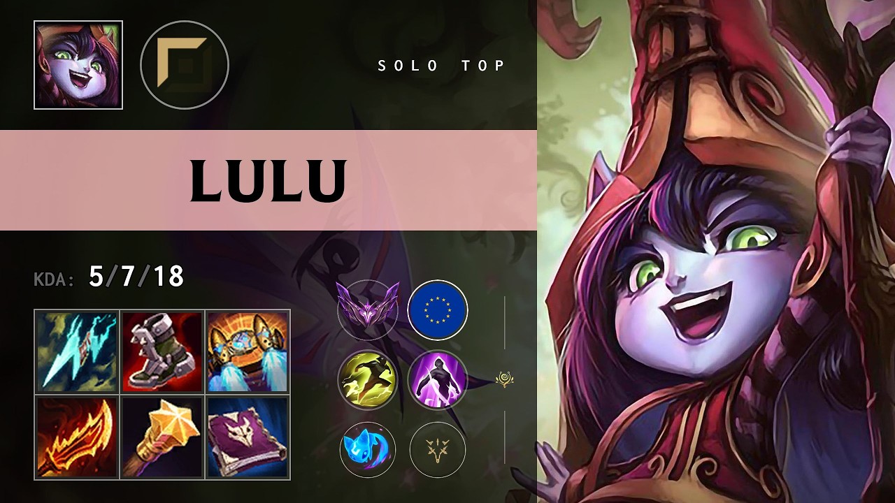 Lulu Top vs Darius - EUW Master Patch 26.11