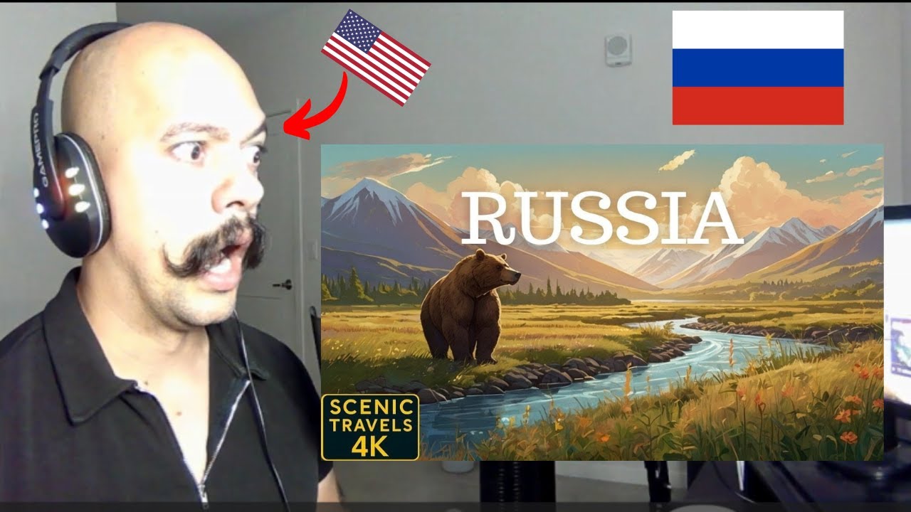 America Reacts To Russia In 4K Amazing Scenes & Hidden Gems  Russian Reaction