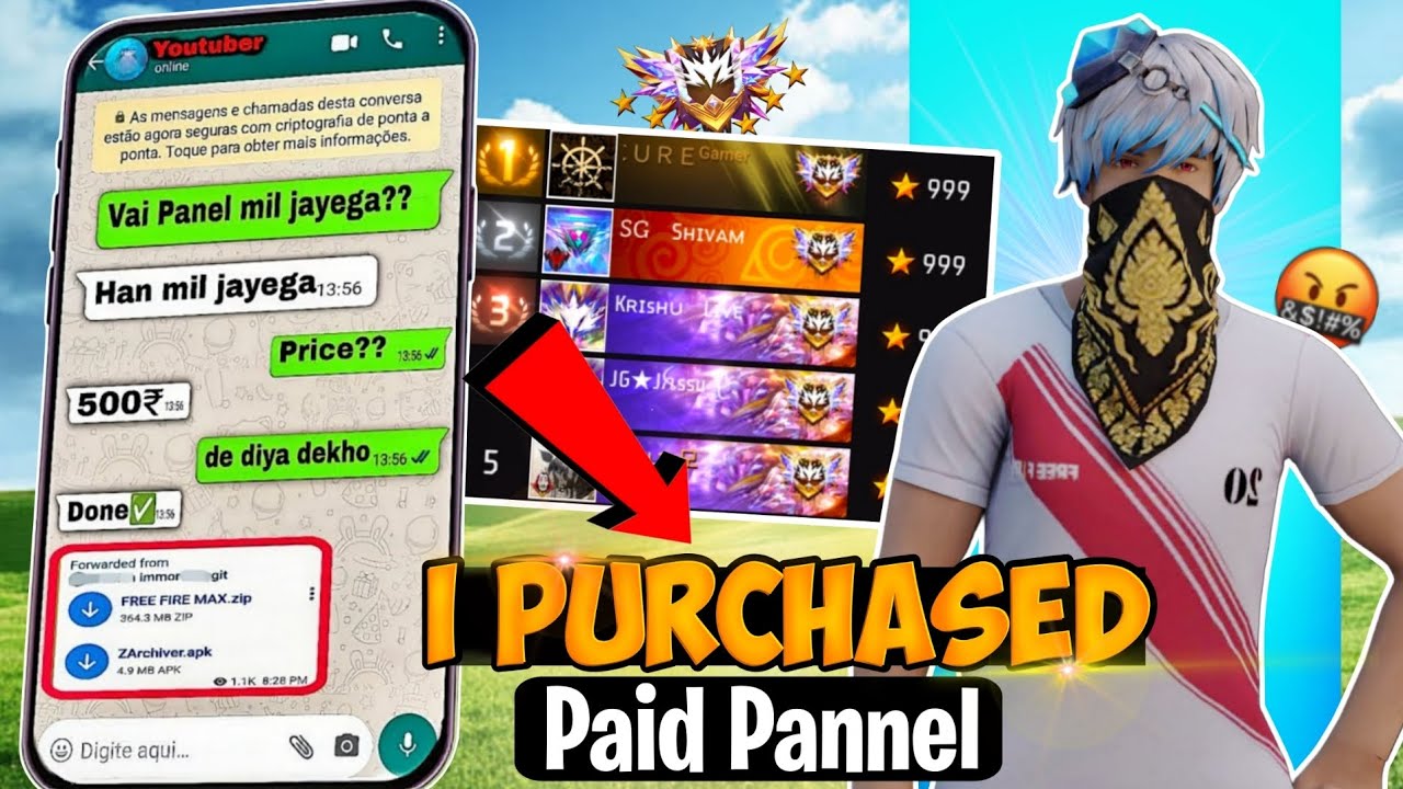 I Purchased Paid P@NNEL 🤯 From Region Top 10 Player's 🤫♾️ @AddyyyyOP 