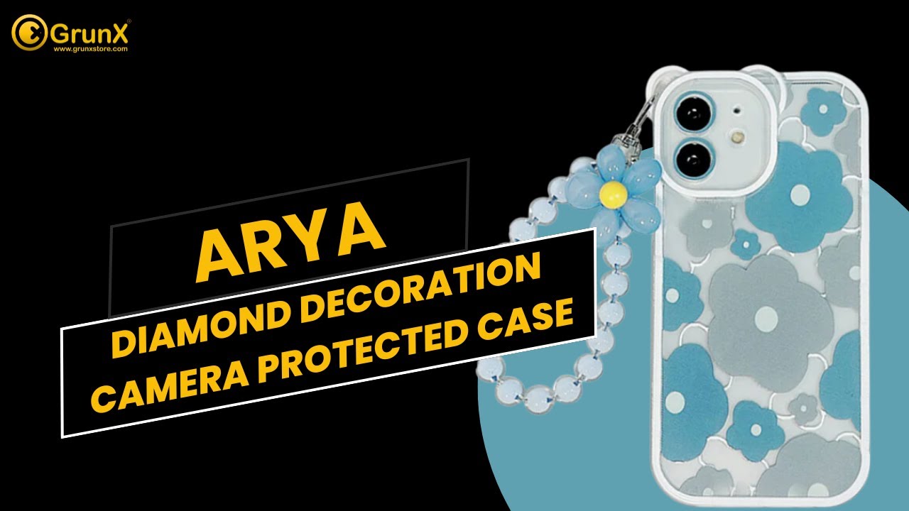 Diamond Decoration Camera Protected Case with Lanyard!