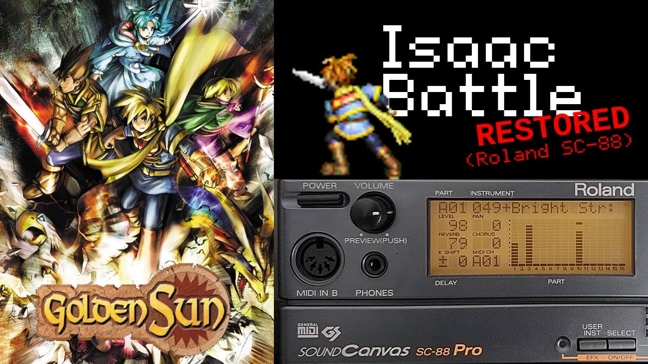 Isaac Battle (Restored - Roland SC-88) - Golden Sun