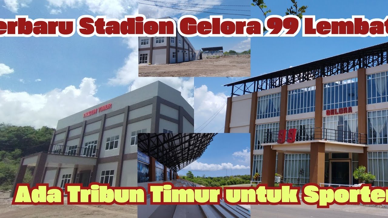 update pekmbangan stadion gelora 99 kab. Lembata sudah ada tribun timur keren ❗ b