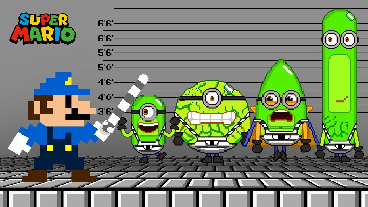 Mario Locked Mega MINIONS in Mario's Prison | Sad Story