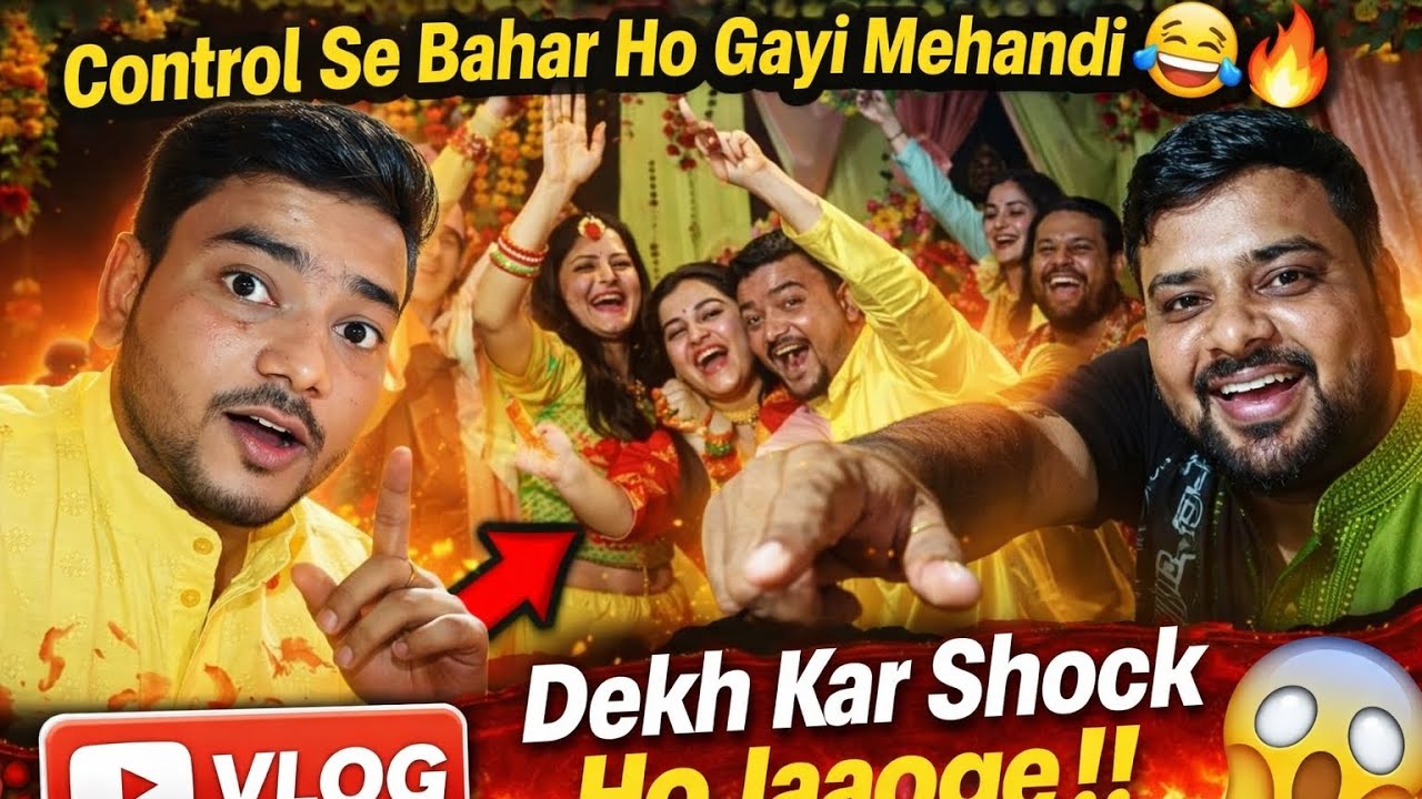 Control Se Bahar Ho Gayi Mehandi 😂🔥 | Bhai Ki Haldi & Mehandi Ceremony | Indian Wedding Vlog 2026