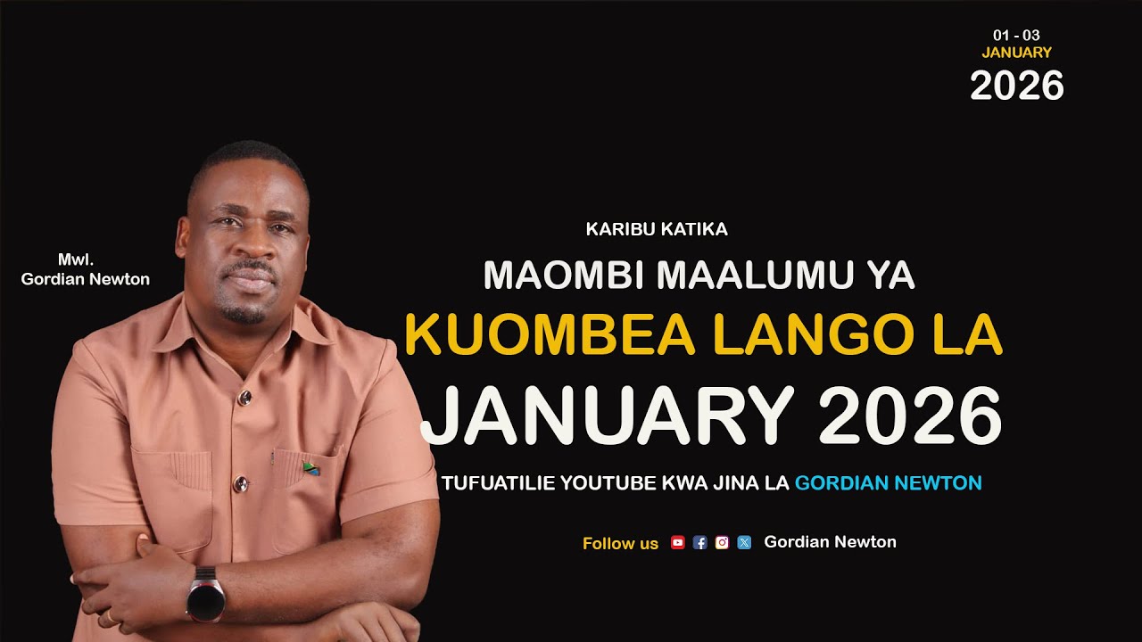 #LIVE  || MAOMBI MAALUMU YA KUOMBEA LANGO LA JANUARY 2026