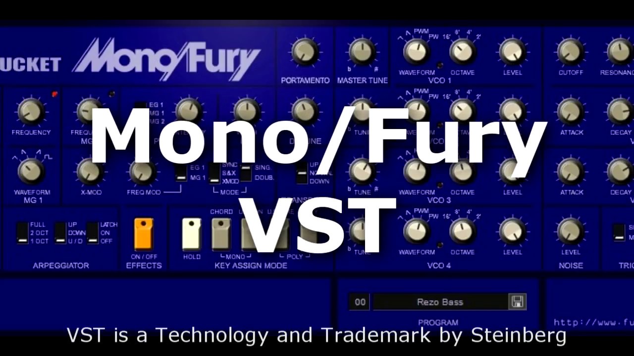 Classic synthesizer emulation Mono/Fury VST Free