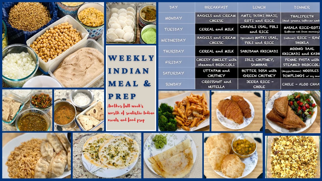 One more Indian Meal Plan and Prep for Weekly Lunches and Dinner