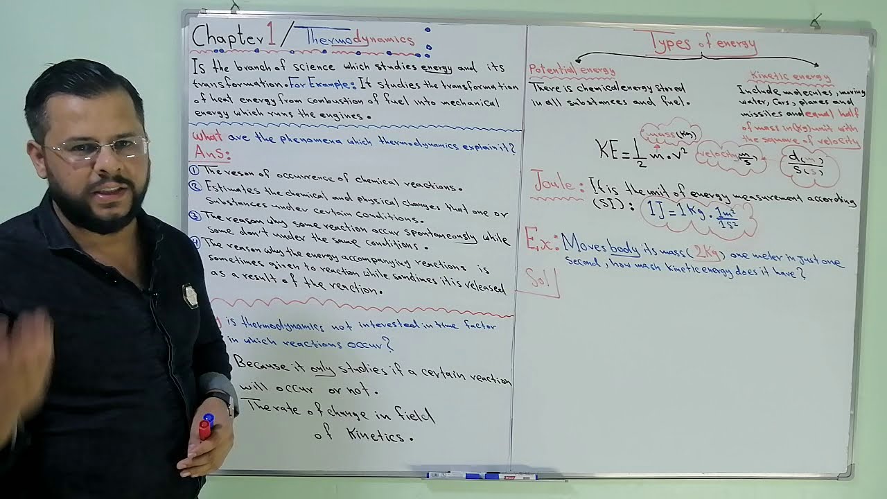 1️⃣ كيمياء المتميزين والمتميزات للسادس العلمي / شرحيات مقدمة الفصل الاول chapter 1 /Thermodynamics
