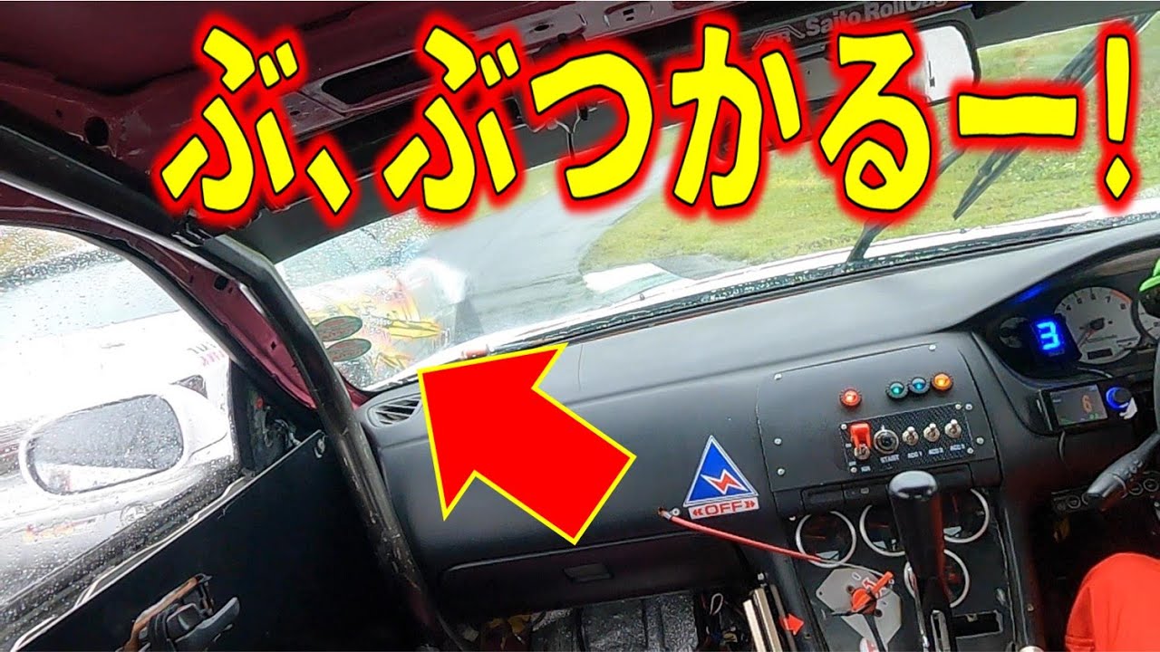 【超危険】５万円シルビアでスリップ！雨のドリフト大会決勝日・追走トーナメントの結果やいかに！SUZUKA Drift Nissan S14 Silvia 600PS
