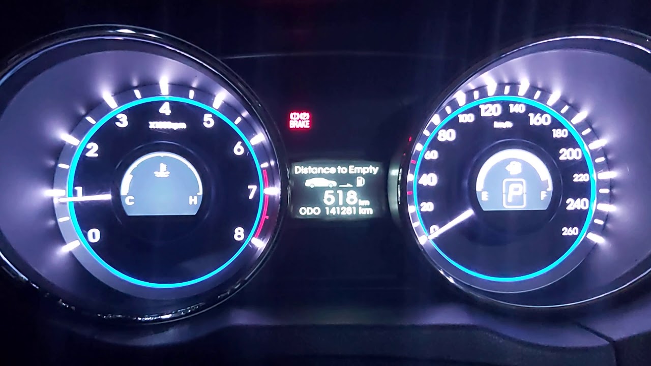 Hyundai Sonata 2012 - Iluminação Interna à noite
