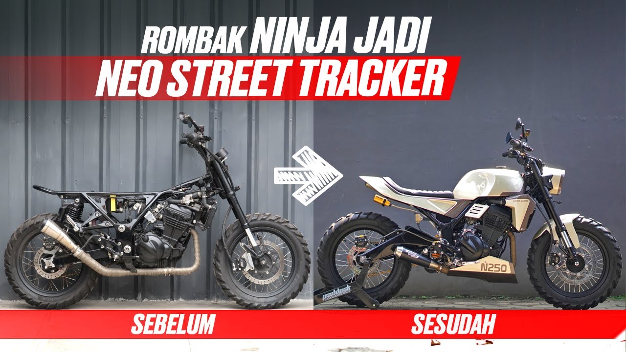 УДИВИТЕЛЬНО!! Кастомный Ninja 250 превращается в Neo Street Tracker #AtenxKatros