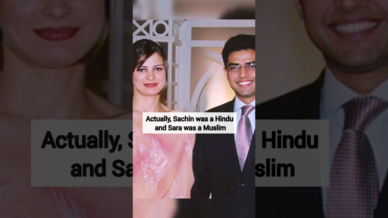 Sachin Pilot & Sara Abdullah love ❤ story #sachinpilot #lovestory #politician #shorts #viralvideos
