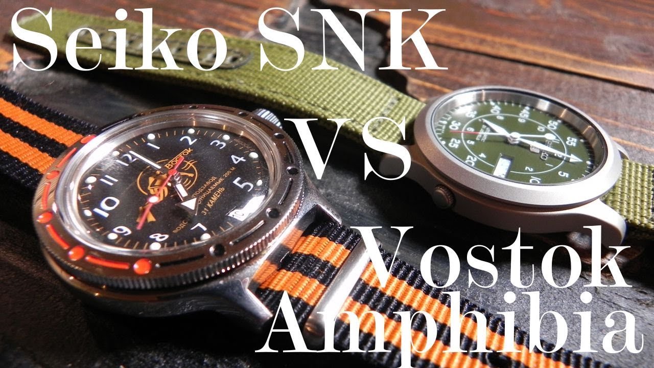 Seiko SNK805 vs. Vostok Amphibia:  Best entry level Automatic Watch