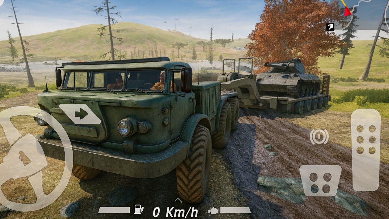 🚛Off-road Masters: 4x4 Simulator🛣️Transporting a Military tanker ✅