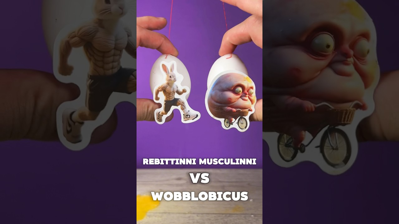 Rebittinni Musculinni Vs Wobblobicus Egg Battle