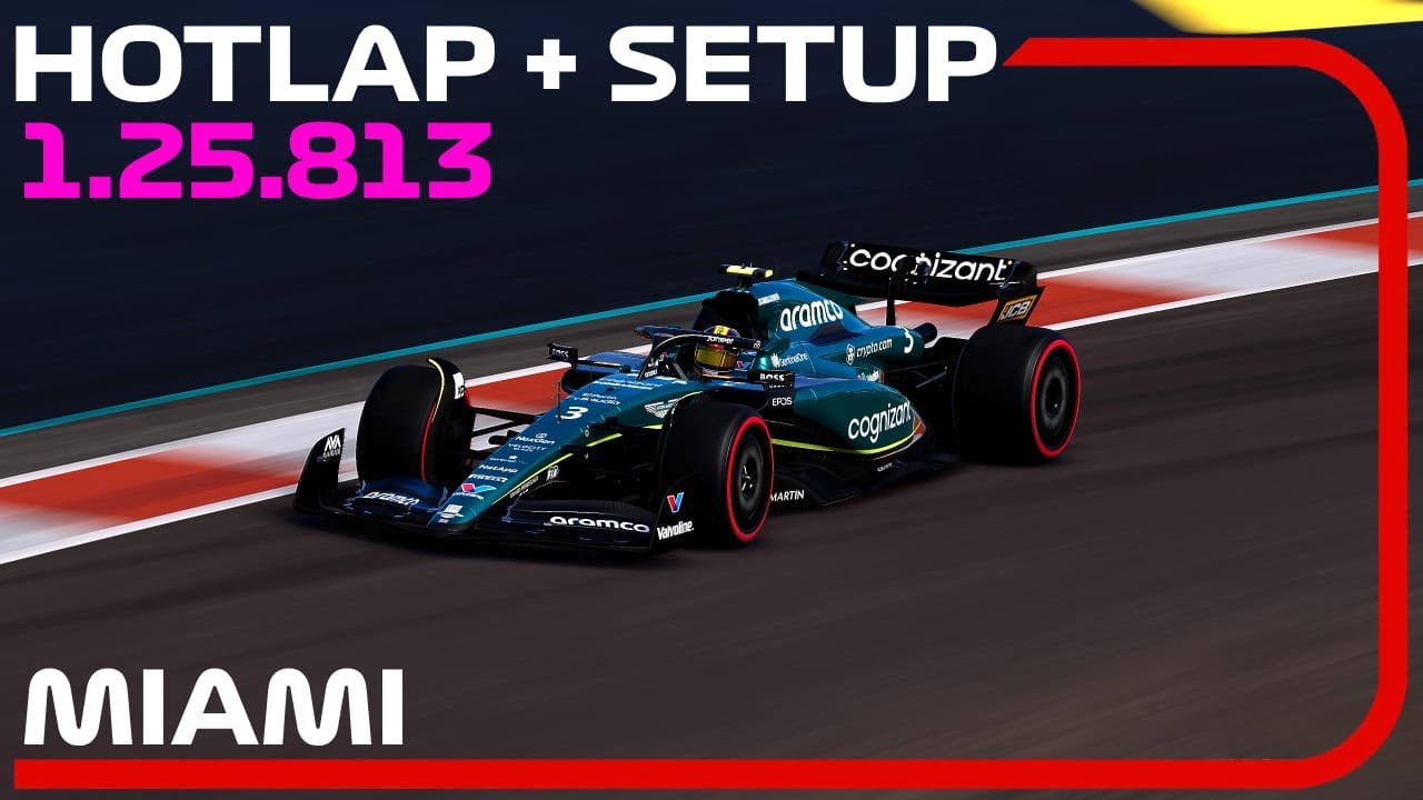 F1 23 MIAMI Hotlap + Setup (1:25.813) 76 th Worldwide Ranking 💪