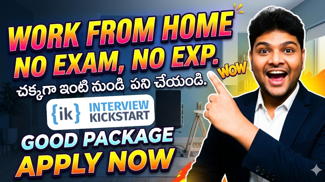 👌Permanent Work from Home jobs from Interview Kickstart | Latest Remote Jobs | V the Techee