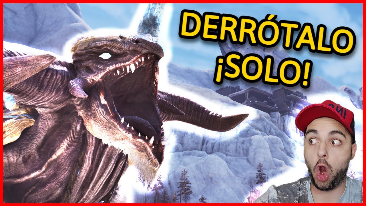 🔥 Cómo Derrotar al TITÁN de HIELO ❄️ Completamente SOLO en ARK Survival Ascended 🦕💪