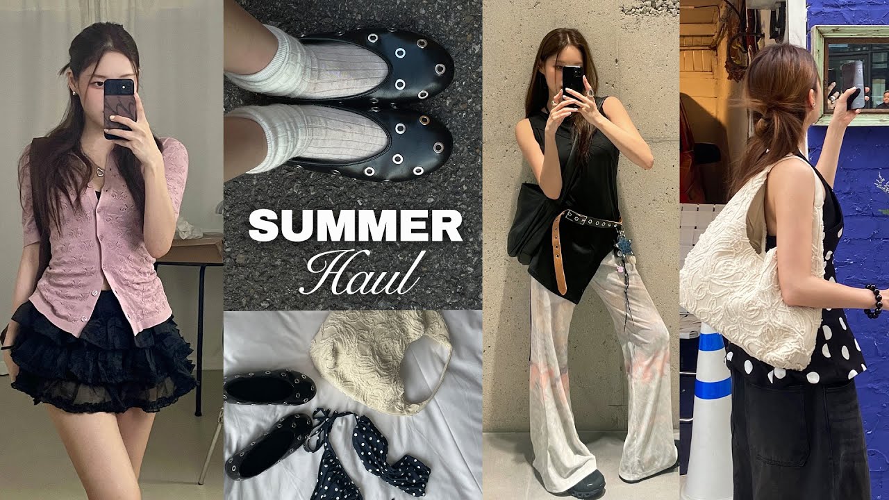 여름 패션하울 17 ITEMS 🌀‧₊˚๑ 핀터레스트룩 옷부터 악세까지 잘쓴템 총정리 ⭐️