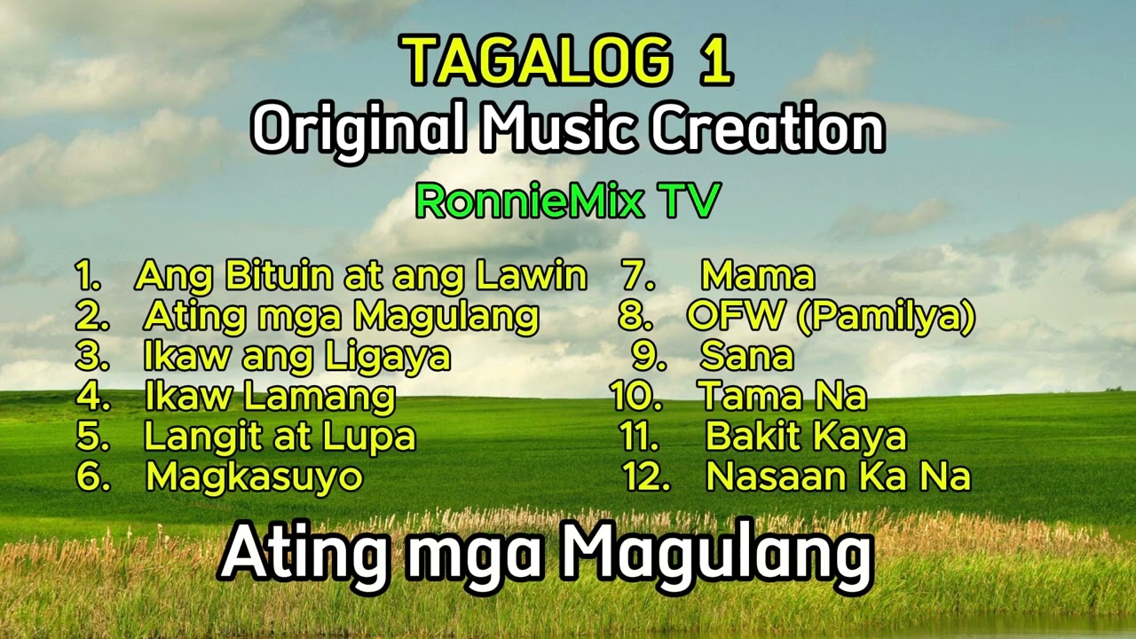 ReB TV YouTube channel MUSIC:  Tagalog 1 (OMC) Albium