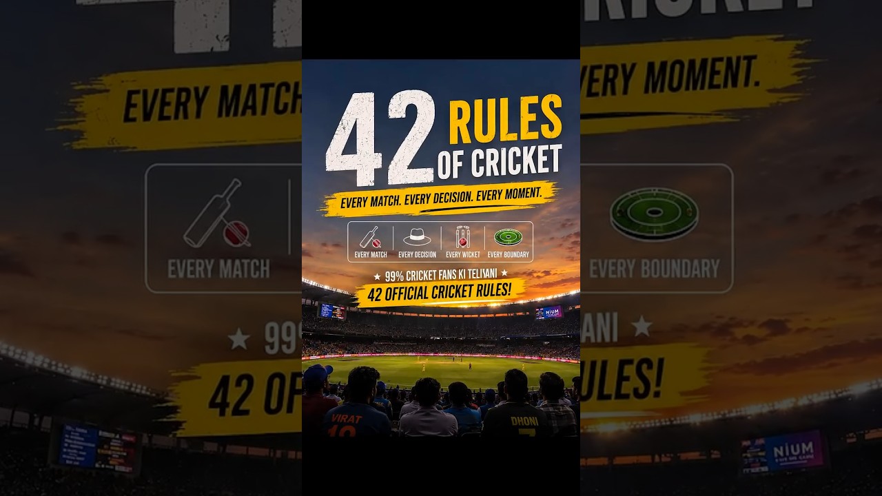 Welcome to the 42 Laws of Cricket Series! #cricketrules