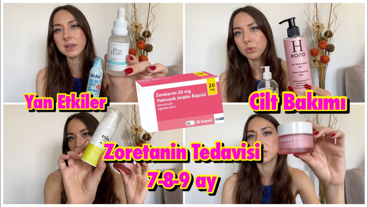 ZORETANİN TEDAVİM BİTİYOR 😍 | TÜM YAN ETKİLER 🤦‍♀️| TÜYLENME,BESLENME, SPOR| CİLT BAKIMI 💁‍♀️