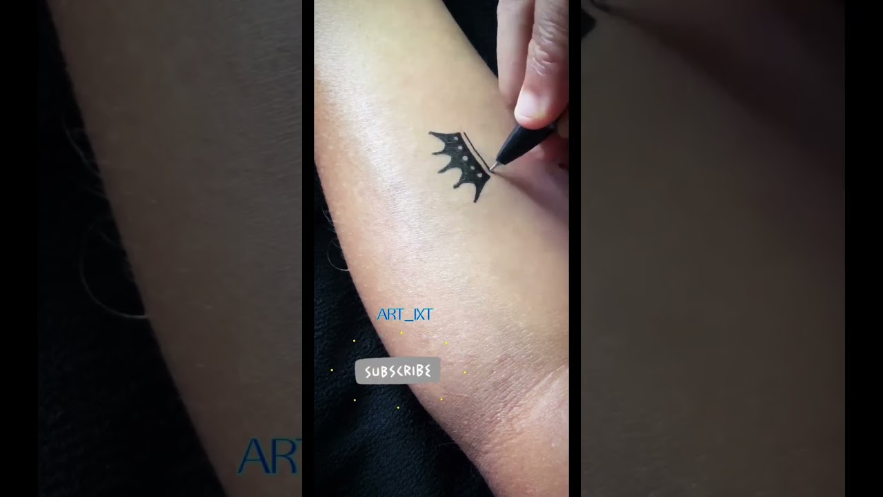 Attractive king crown👑tattoo🔥😎#shorts #art #youtubeshorts #viral #trending #tattoo #drawing