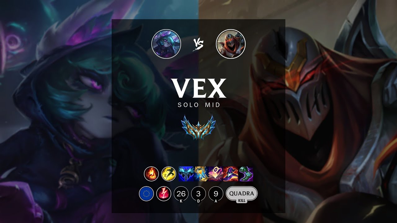 Vex Mid vs Zed - EUW Challenger Patch 12.6