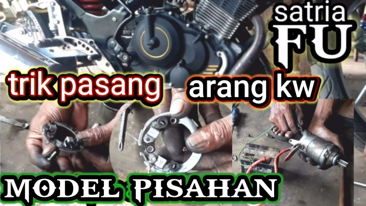 cara hidupin dinamo stater satria fu dan cara pasang arang dinamonya, @hsnchanel0229