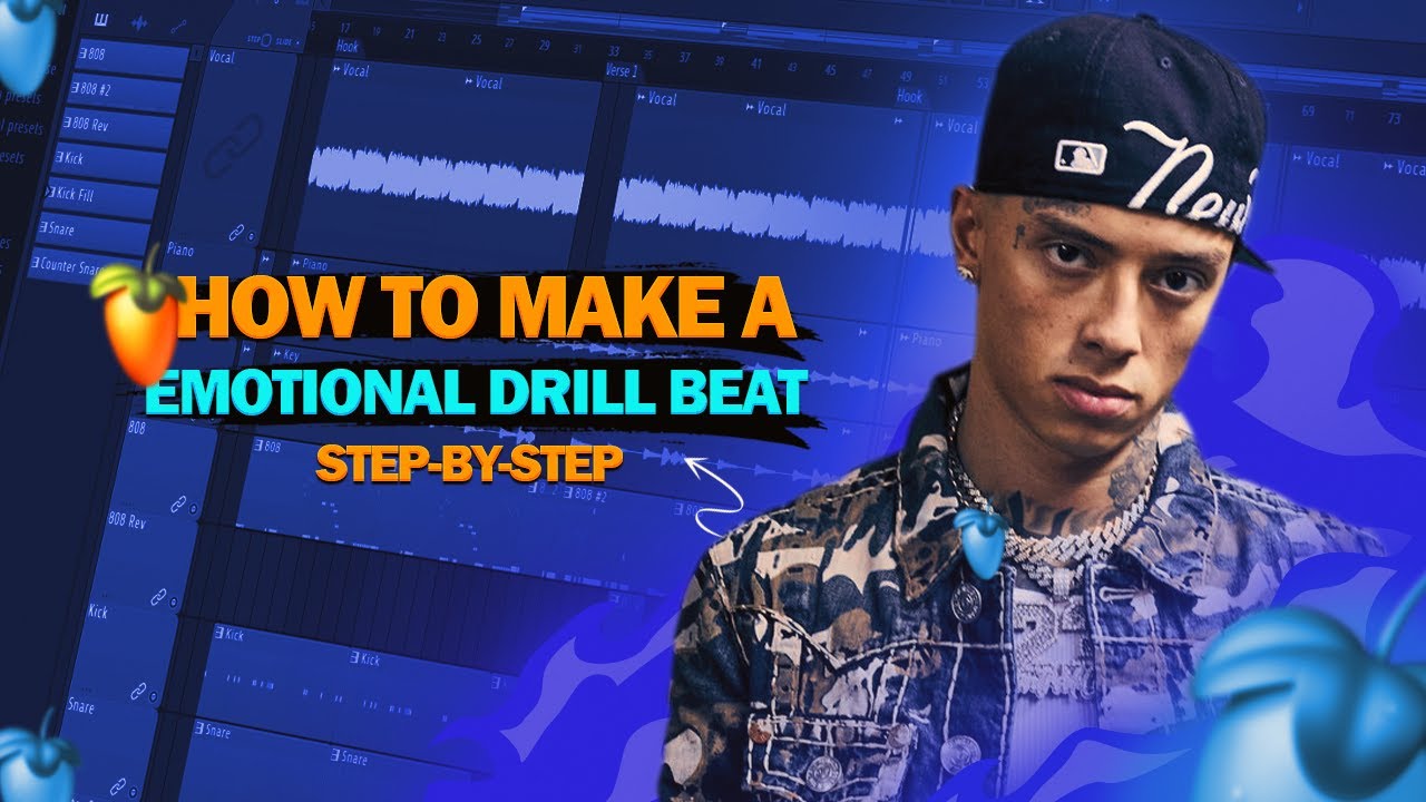 HOW TO MAKE A  EMOTIONAL DRILL BEAT FOR CENTRAL CEE 🔥 FL STUDIO