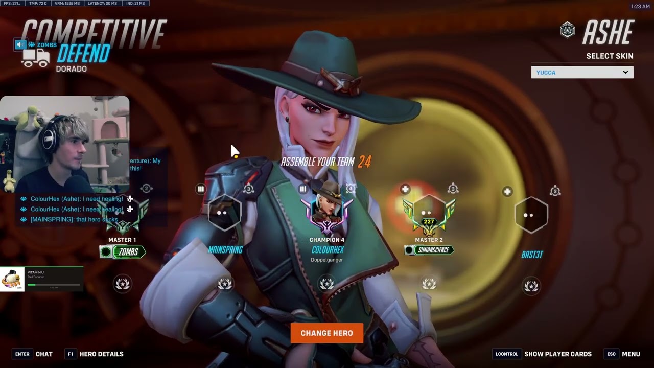 21 000 урона! Колорхекс доминирует в роли Эш — игровой процесс Overwatch 2, 20 сезон.