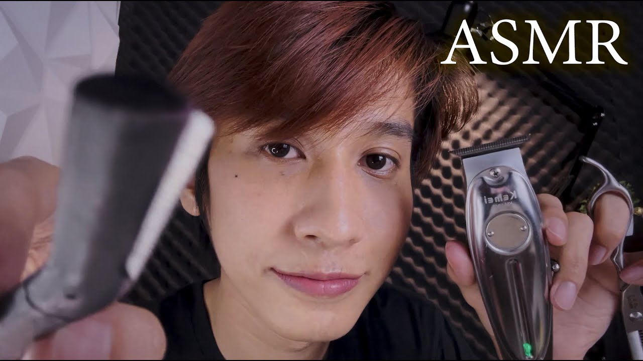 ASMR BarberShop ร้านตัดผม โกนหนวด นวดหน้าคุณที่ฟินที่สุด Haircut,Shaving,Clipper,Massage (Roleplay)
