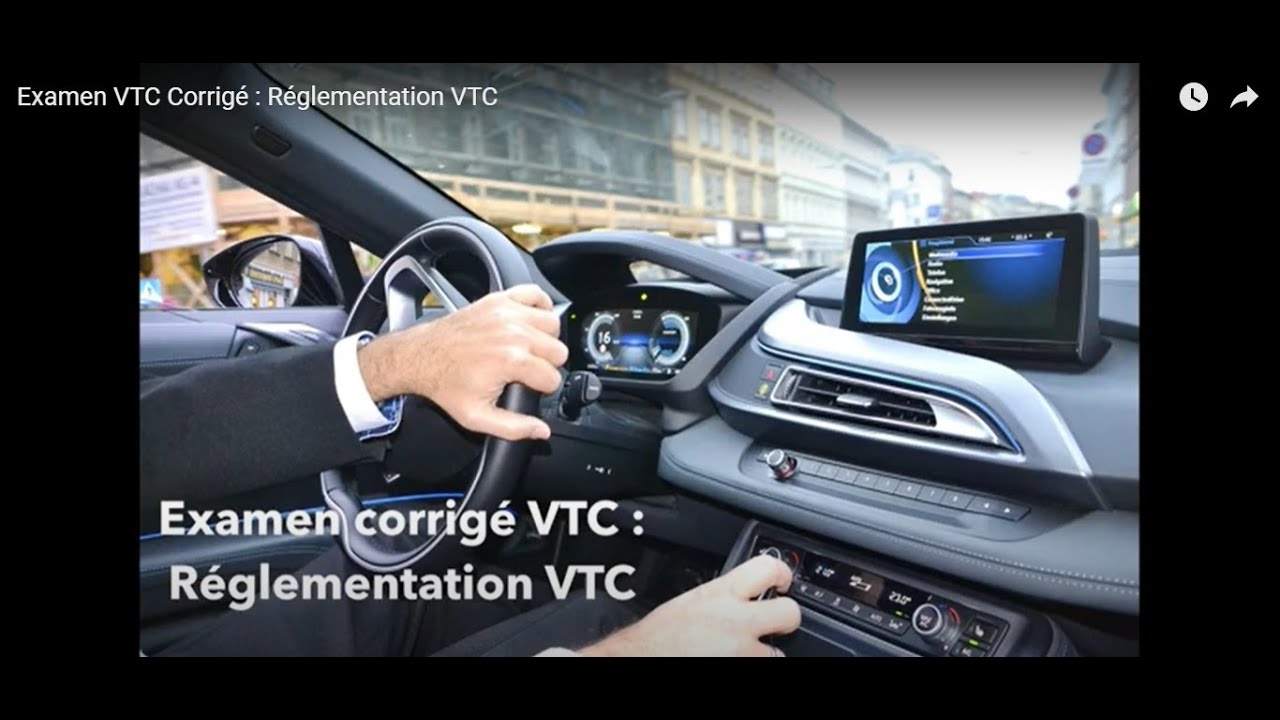 Examen VTC Corrigé : Réglementation VTC