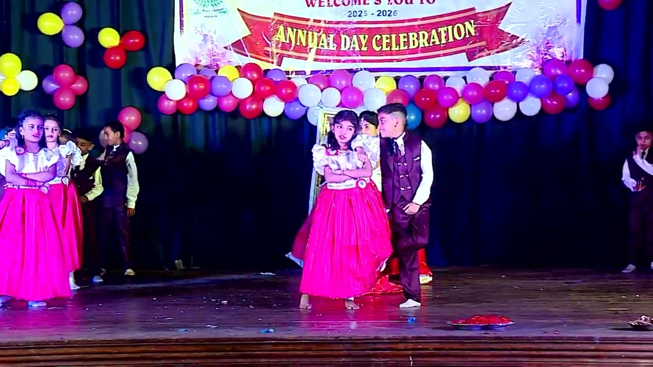 Annual Day Celebration 2025-26 Performance By 3rd STD Students Batch -1  Pair Dance Girls & Boys 