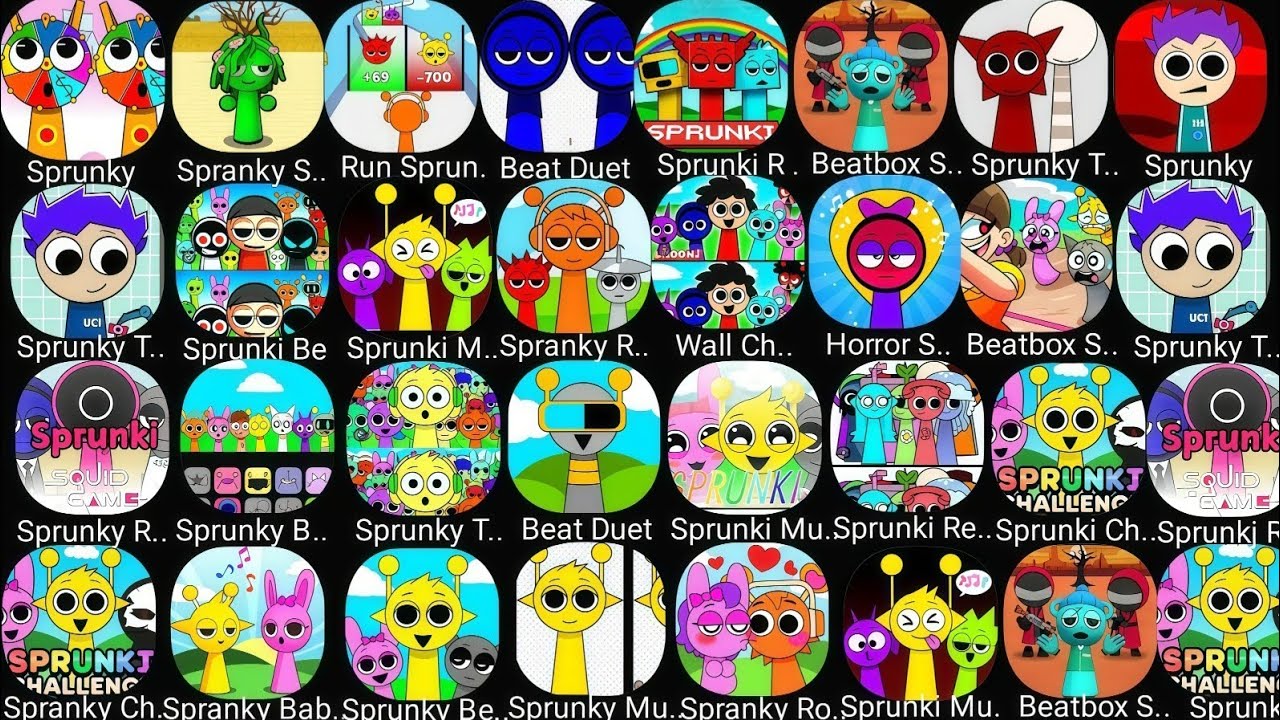 Spranky Role Puzzle,Spranky Survival,Sprunki Beats,Sprunki Squid Game,Sprunki Survival,Sprunki Music