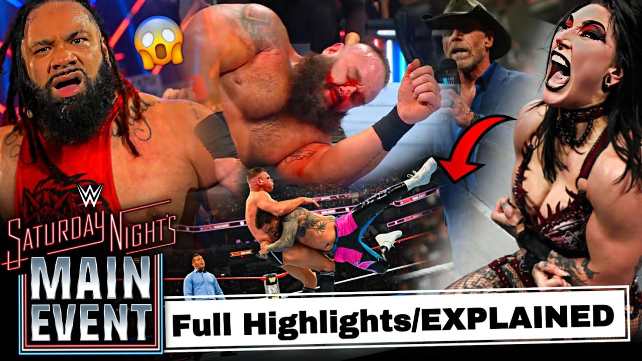wwe Saturday Night's Main Event full highlights/explained 26 jan 2025
