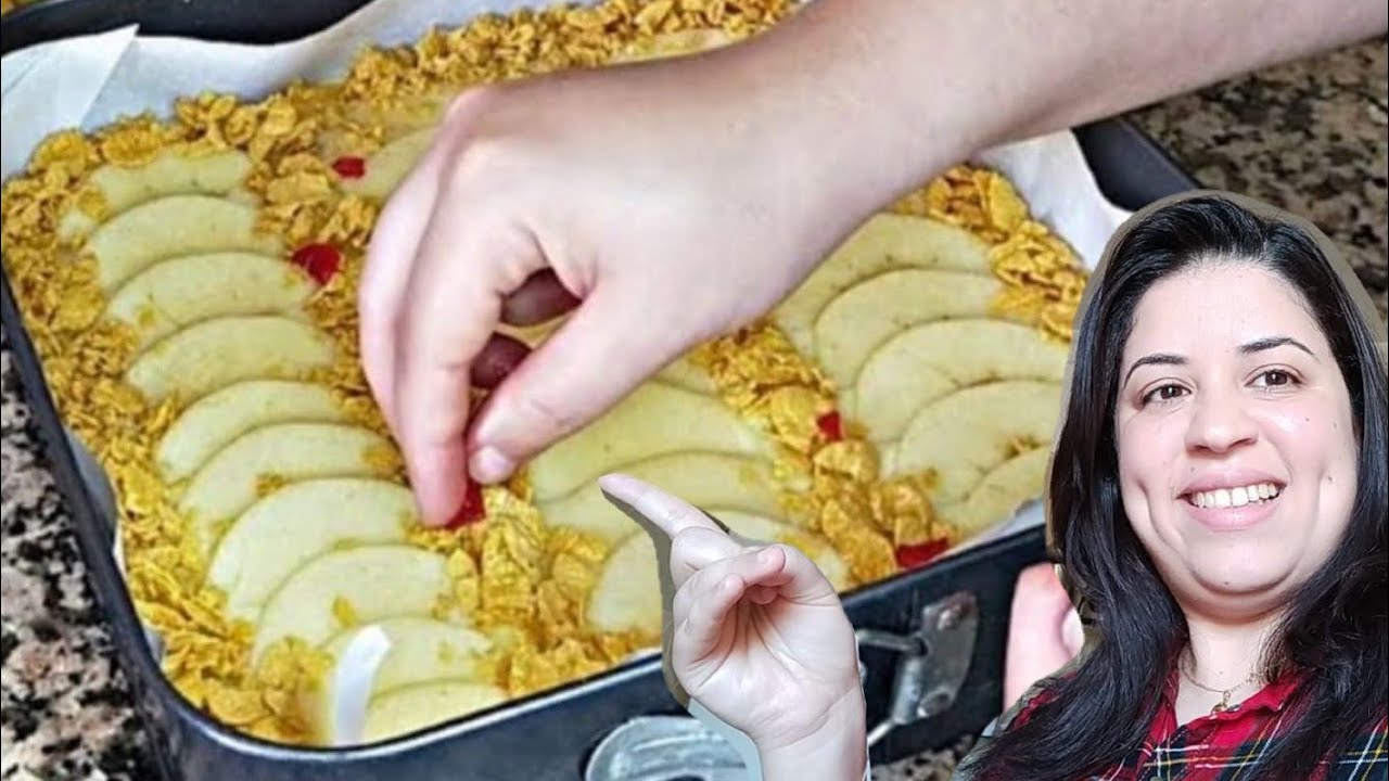 كوني لالة ومولاتي غير ب 2 بيضات حضري أروع كيكة بالتفاح عمرها تحشمك مع ضيافك حطيها ليهم براسك مرفوع😍