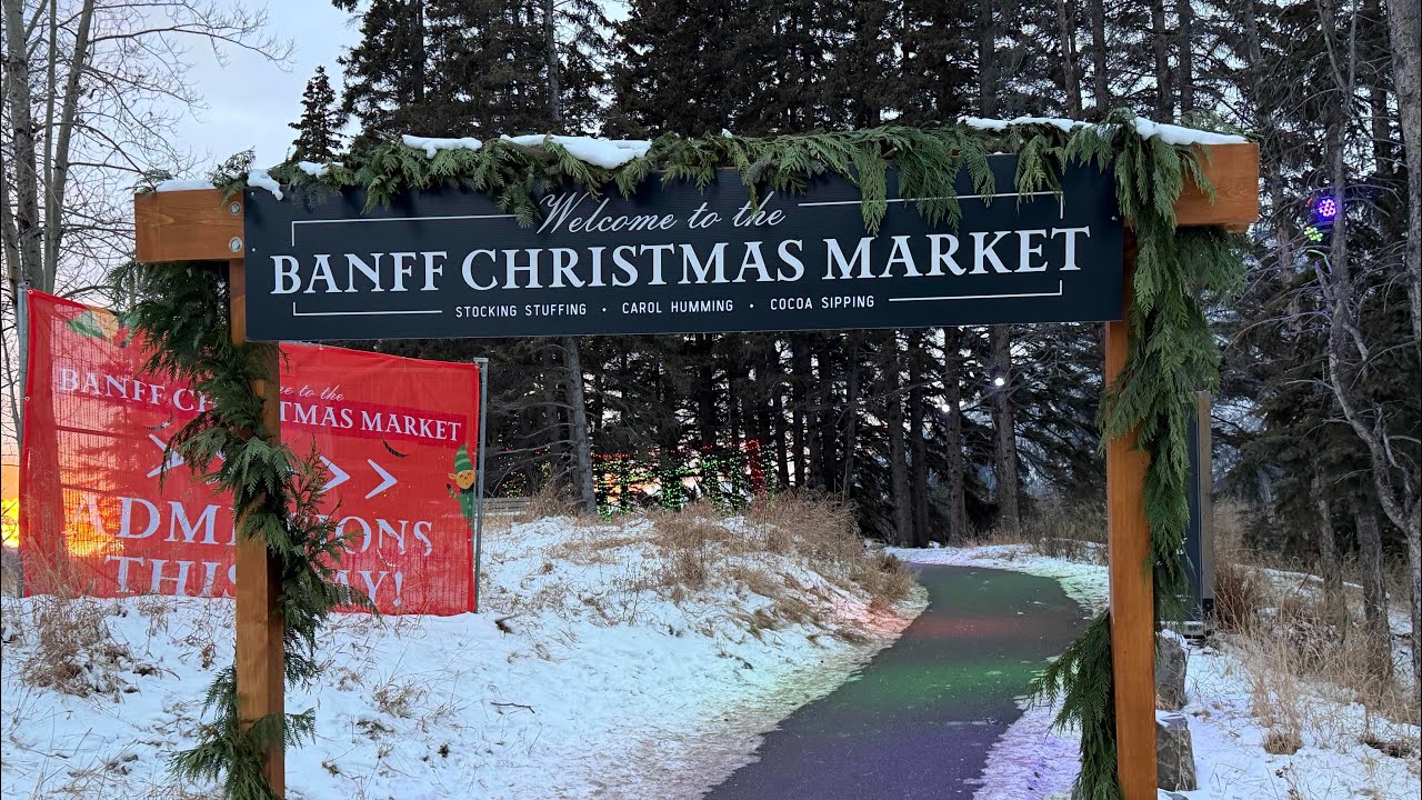 Banff Christmas Market 2025: A Magical Winter Wonderland at the Train Station! #holidayseason 