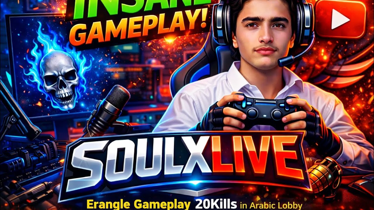 🔥 ERANGEL PE TABAHI! 🔥 #SOULXLIVE#PUBGMobile#ErangelGameplay#20Kills#ArabicLobby 
